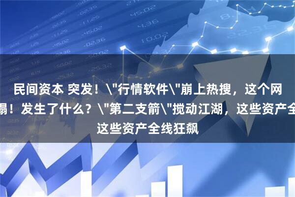民间资本 突发！＂行情软件＂崩上热搜，这个网站也崩塌！发生了什么？＂第二支箭＂搅动江湖，这些资产全线狂飙